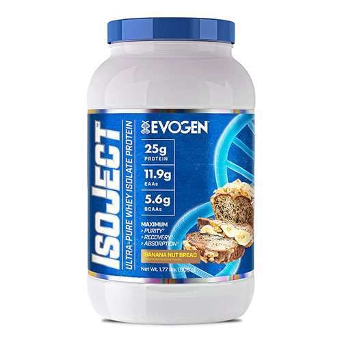 Evogen Isoject Pure Whey Isolate Protein Powder 26 Servings - Banana Nut Bread