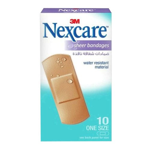 3M Nexcare Soft & Flex 360 Natural Feel Bandages - One Size - 10 Bandages