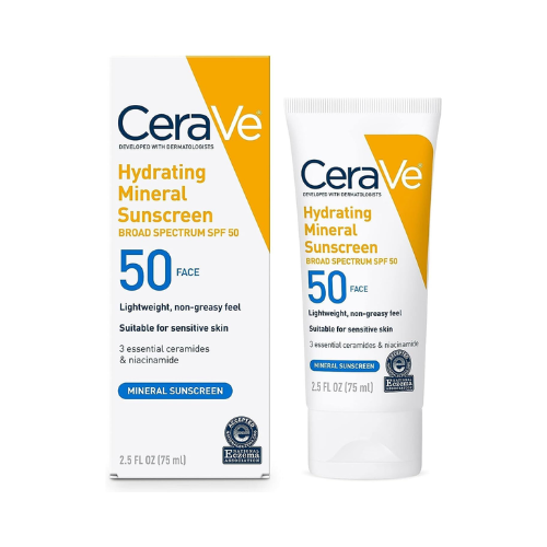 CeraVe Hydrating Sunscreen Mineral SPF 50 75 ml