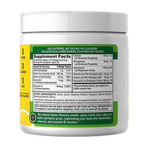 Nature’s Truth Electrolyte Hydration Powder Mix 121gm