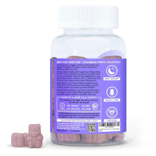 Sugarbear SLEEP DEEP 5-HTP Vegan 60 gummies