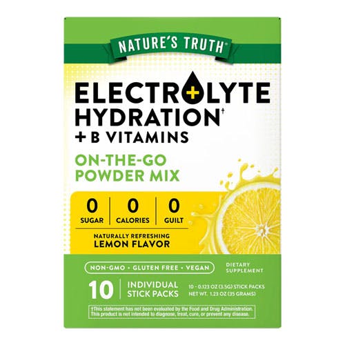 Nature’s Truth Electrolyte Hydration Powder Packets - Lemon Flavour
