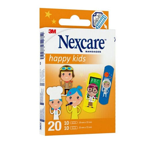 3M Nexcare Happy Kids Profession Bandages - Assorted Size - 20 Bandages