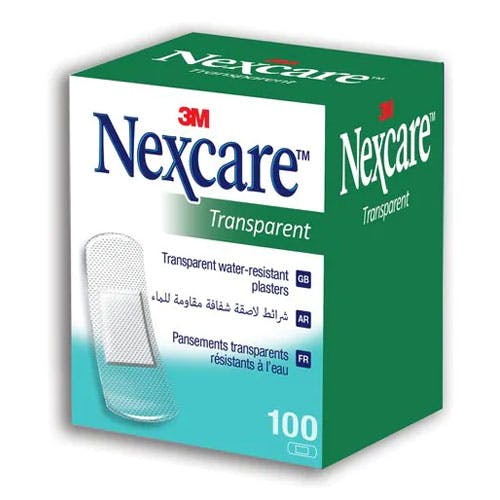 3M Nexcare Transparent Bandages - One Size - 100 Bandages