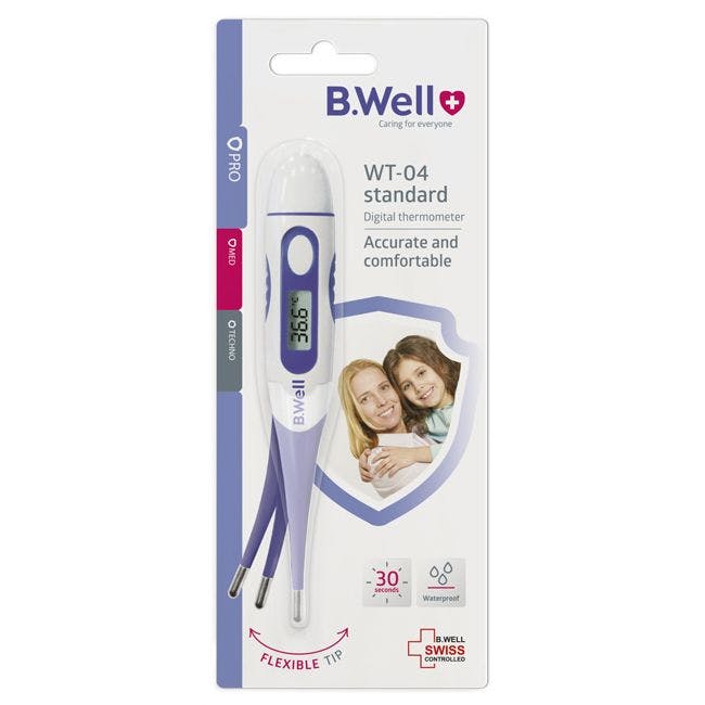 B.Well Digital Thermometer with Flexible Tip - WT 04 Standard