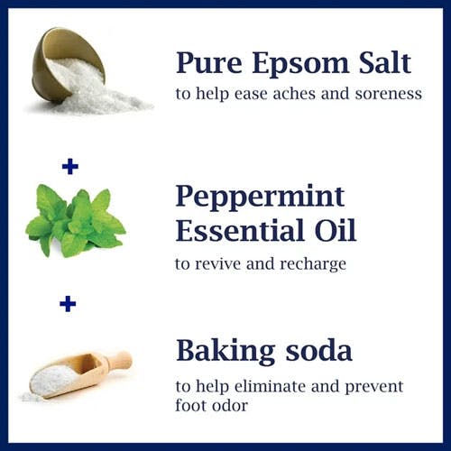 Dr Teal's Epsom salt refreshing Foot Soak Cooling Peppermint 909gm