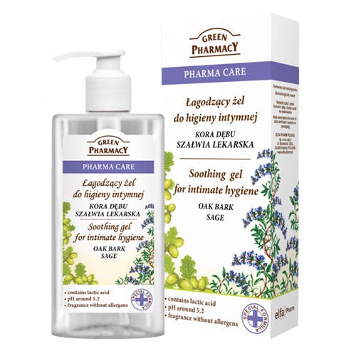 Green Pharmacy Soothing Gel for Intimate Hygiene with Oak Bark & Sage 300ml