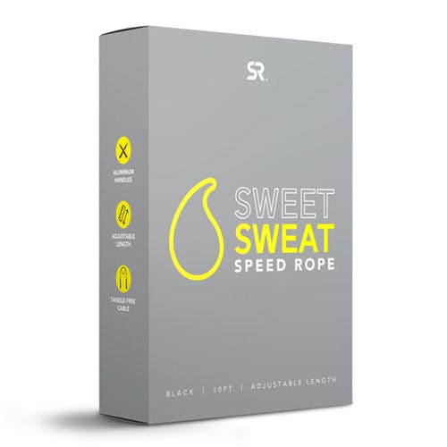 Sports Research Sweet Sweat Speed Rope - Black