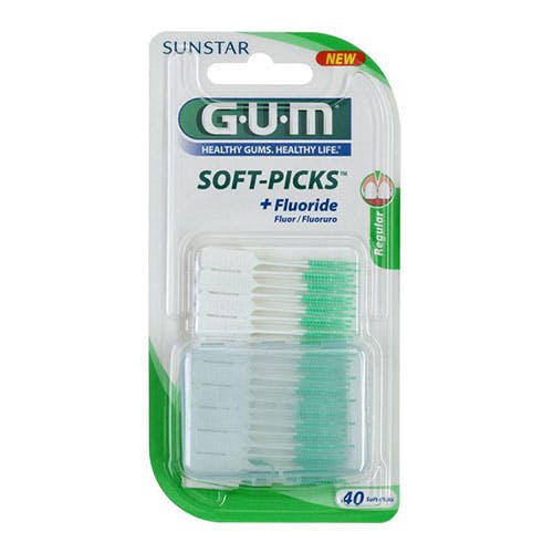 GUM Soft-Picks with Fluoride (632) - Pack of 40